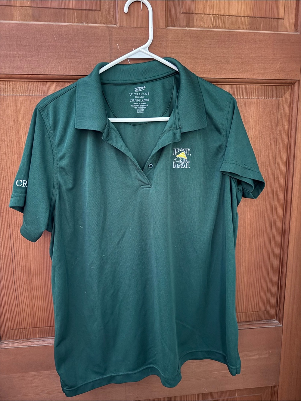 Women’s Forest Green Performance Polo with Embroidered Logo